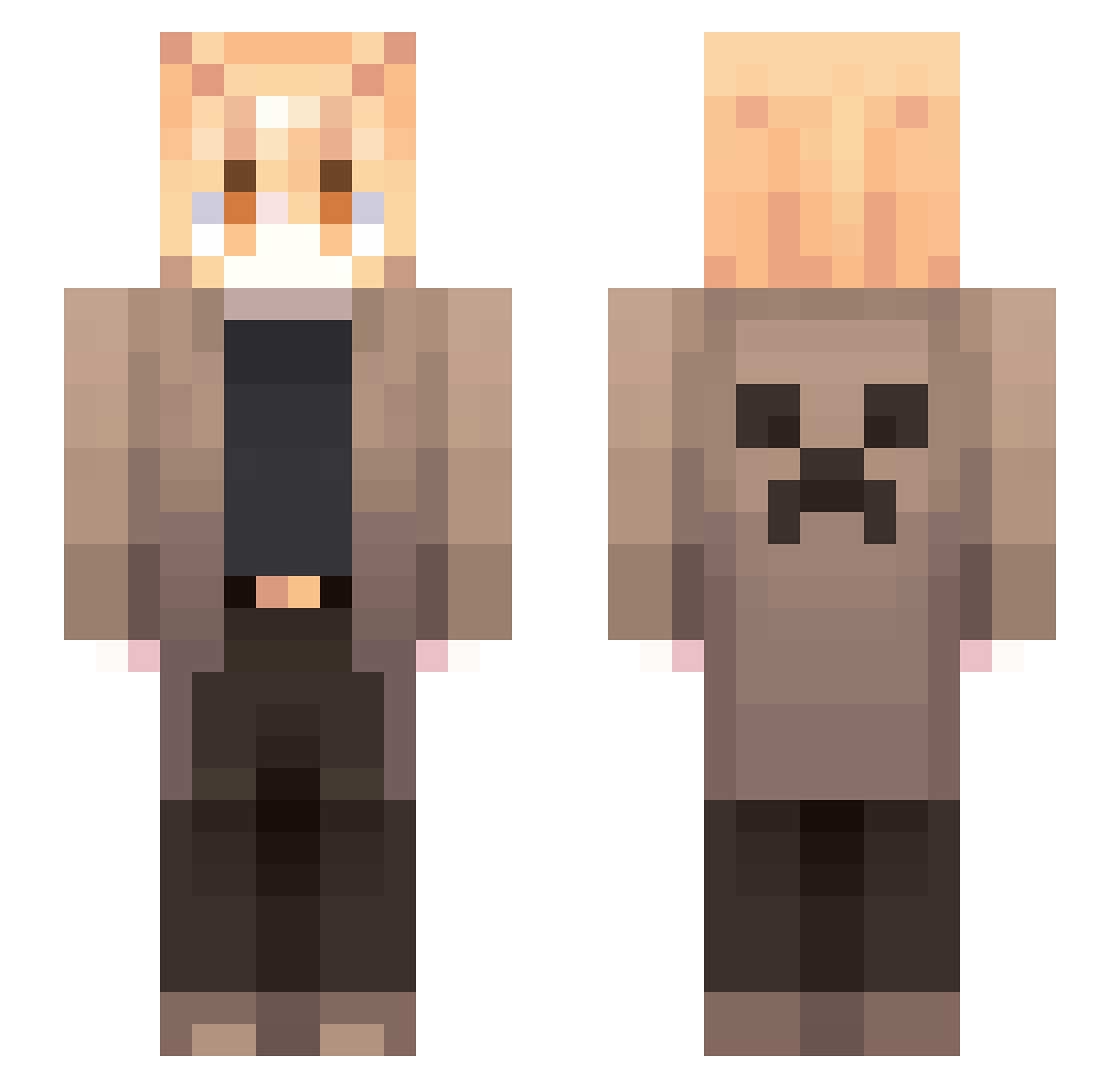 _12yeee Minecraft skin, front and back view