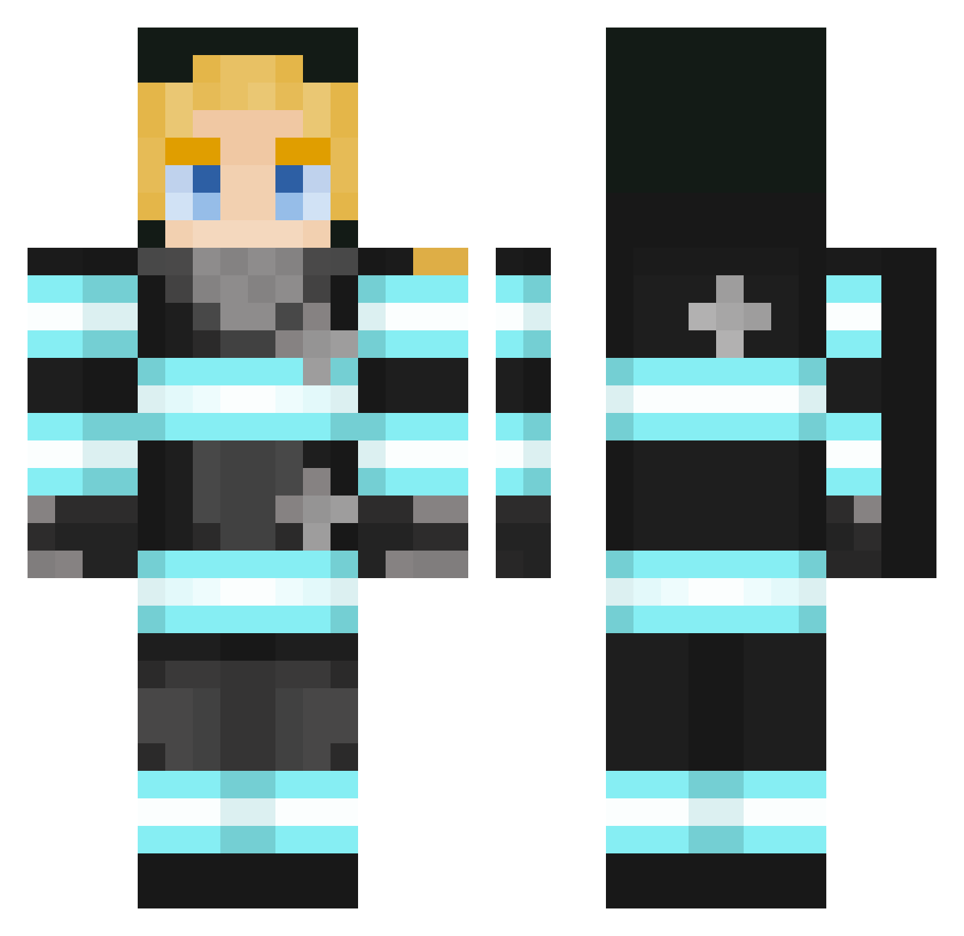 Hansol_126 Minecraft skin, front and back view