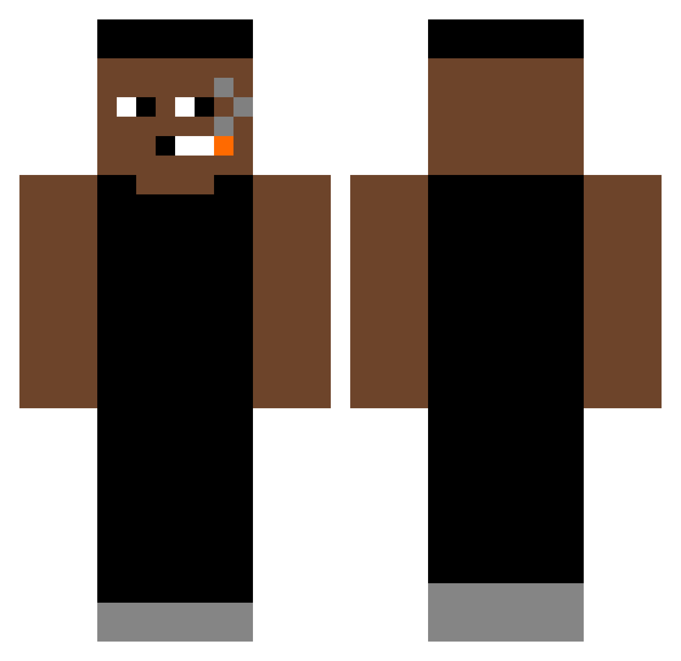 SchweineSlayer34 Minecraft skin, front and back view