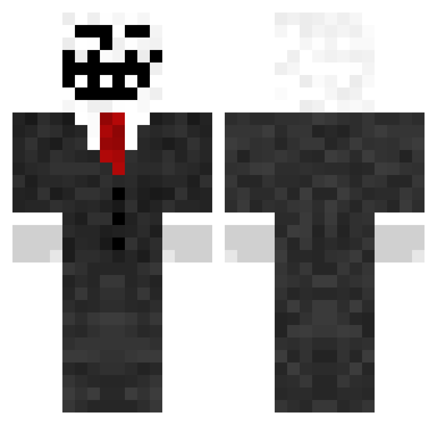 MarkyH54 Minecraft skin, front and back view