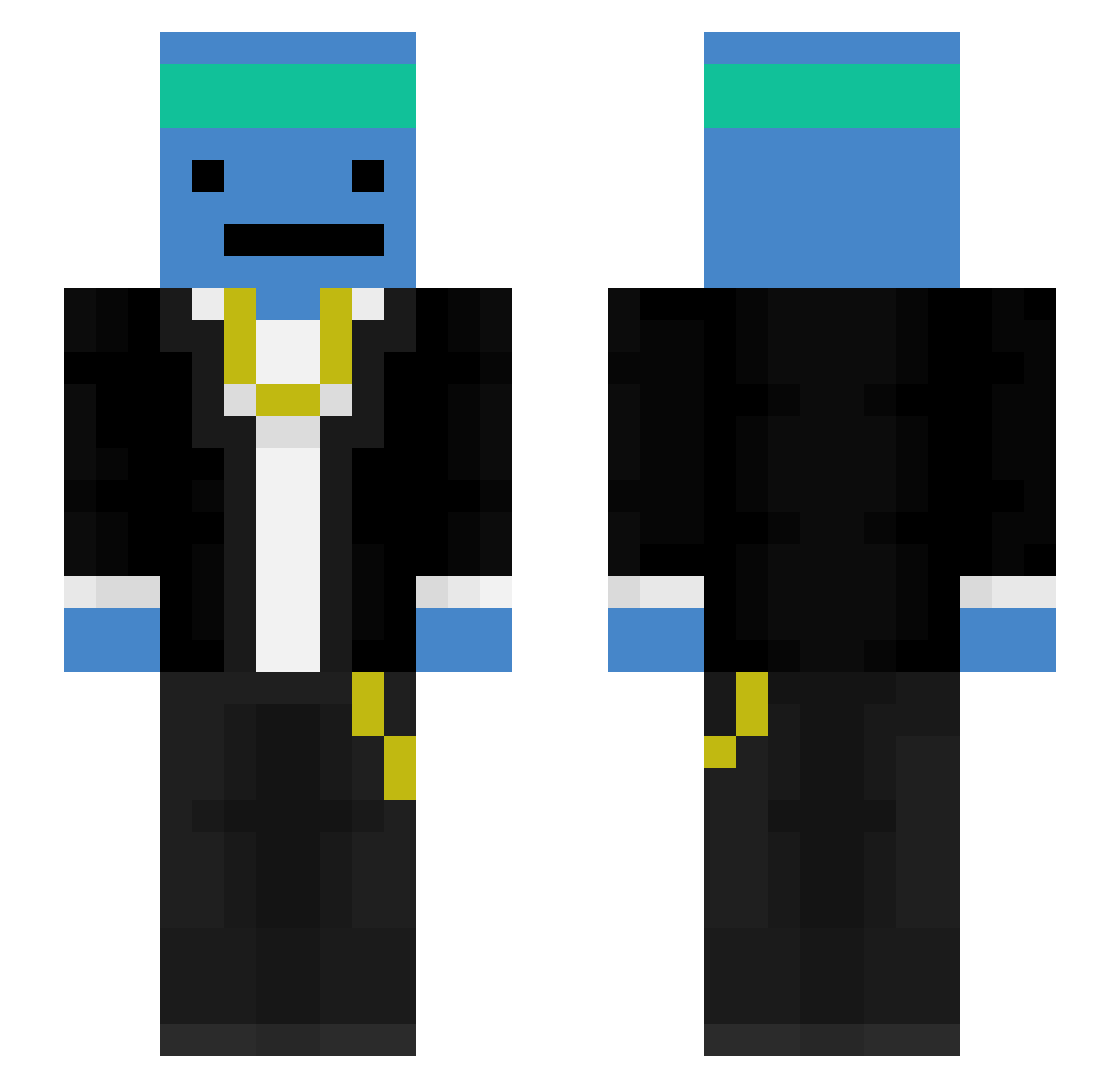 mantou81 Minecraft skin, front and back view