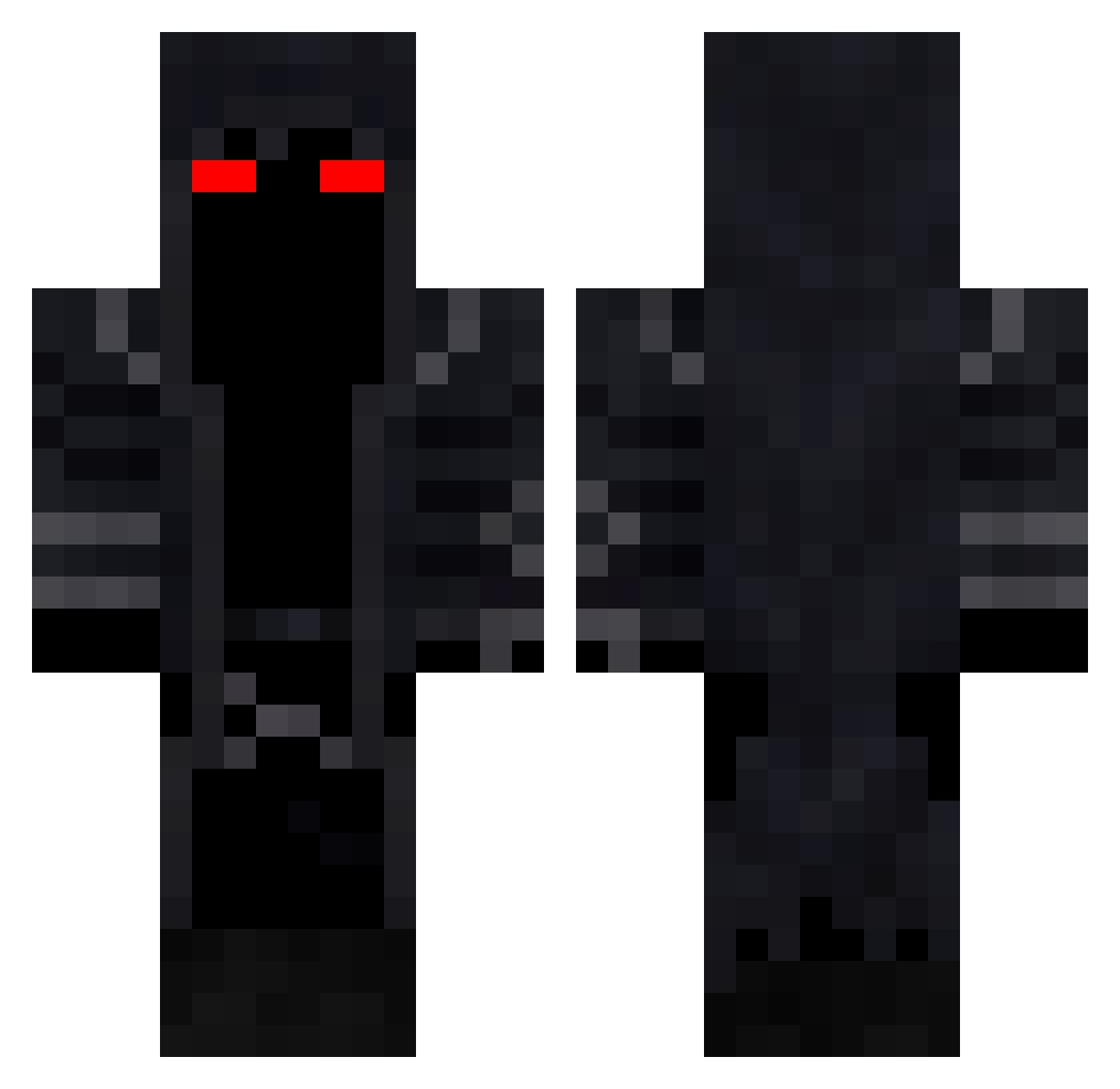 DannyyBoiix Minecraft skin, front and back view