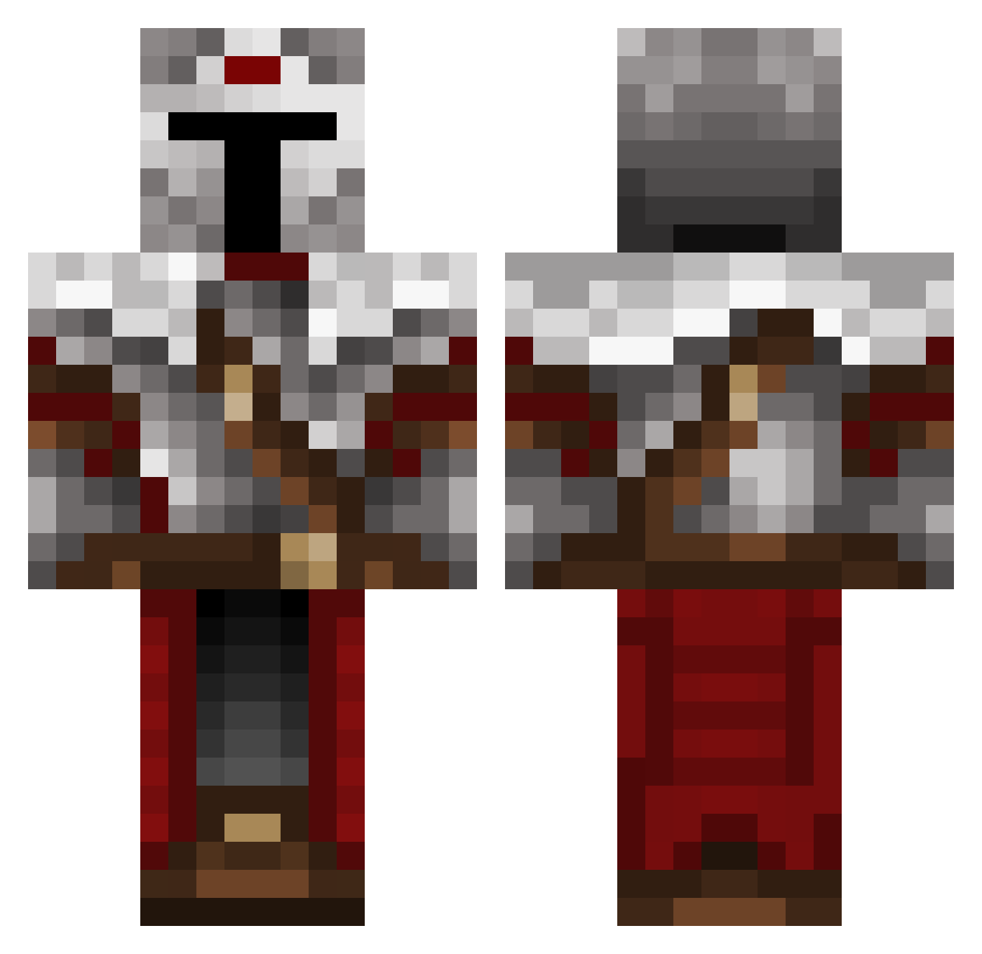 vicentegoku Minecraft skin, front and back view