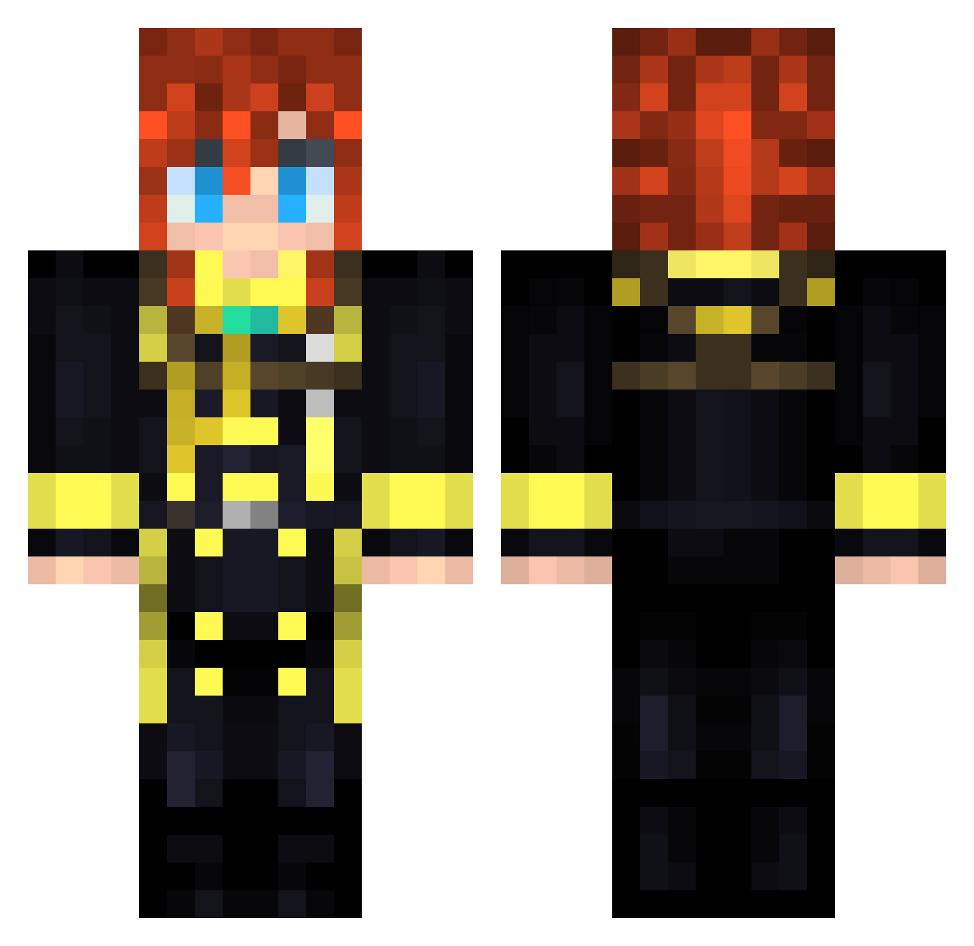 Jancul_melenchon Minecraft skin, front and back view
