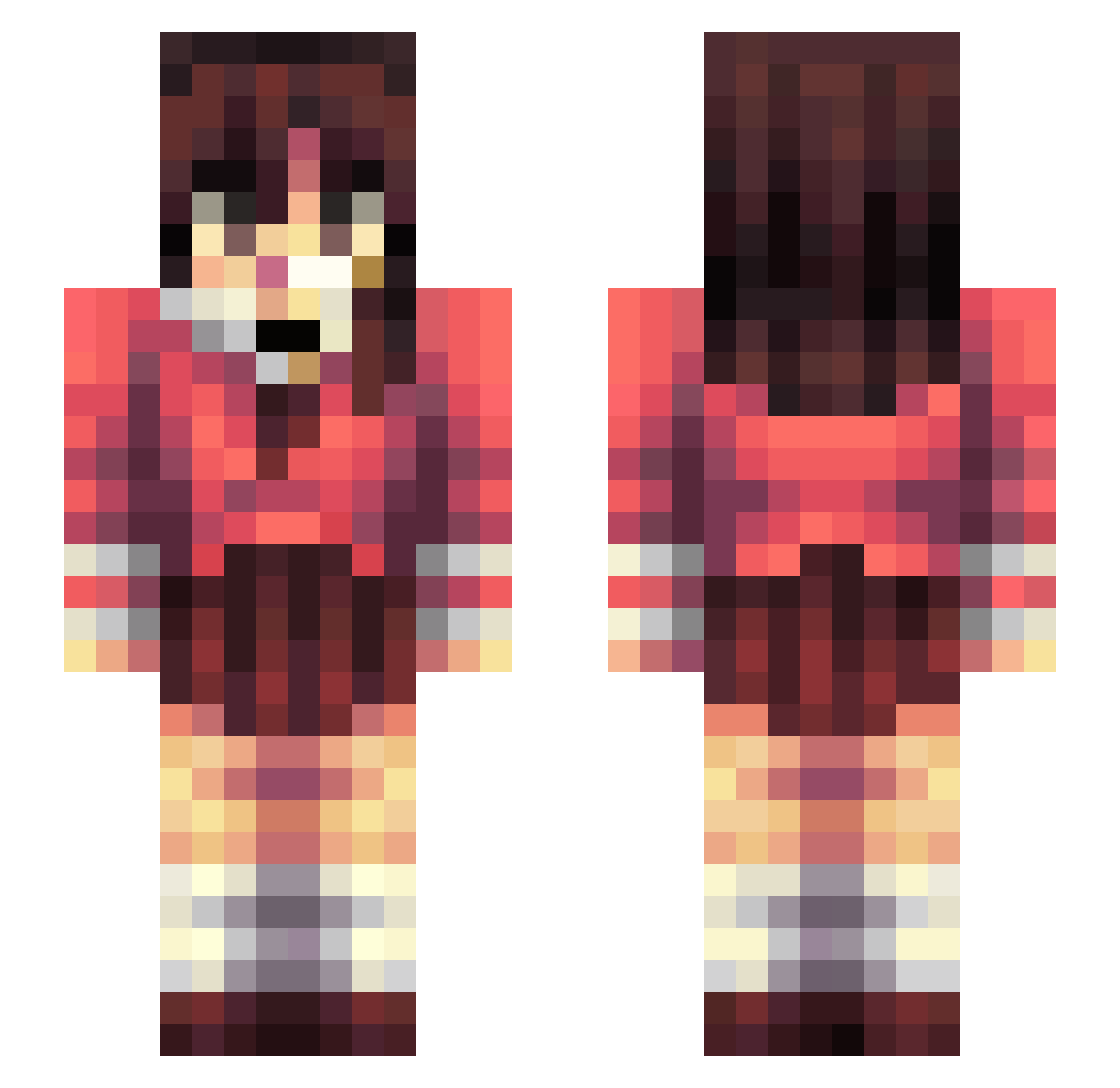 daniel_cmd Minecraft skin, front and back view