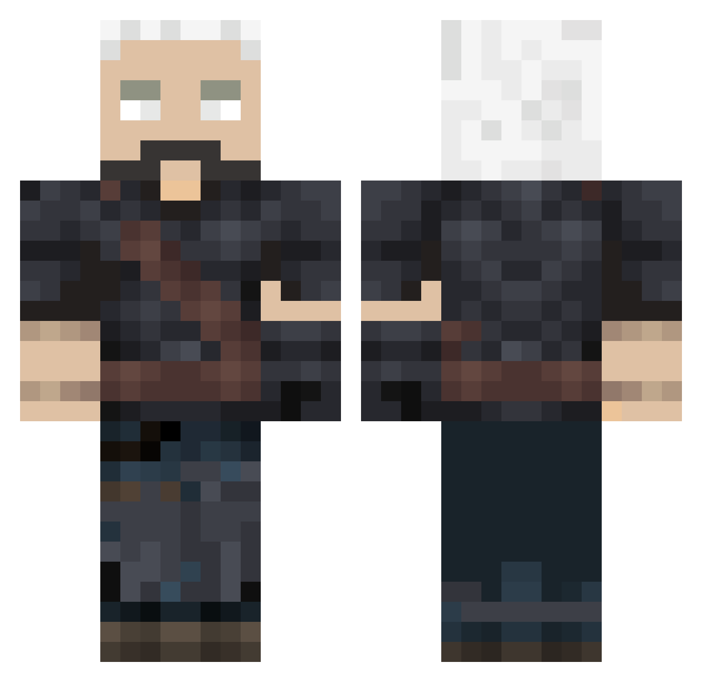 Nonleft9574 Minecraft skin, front and back view
