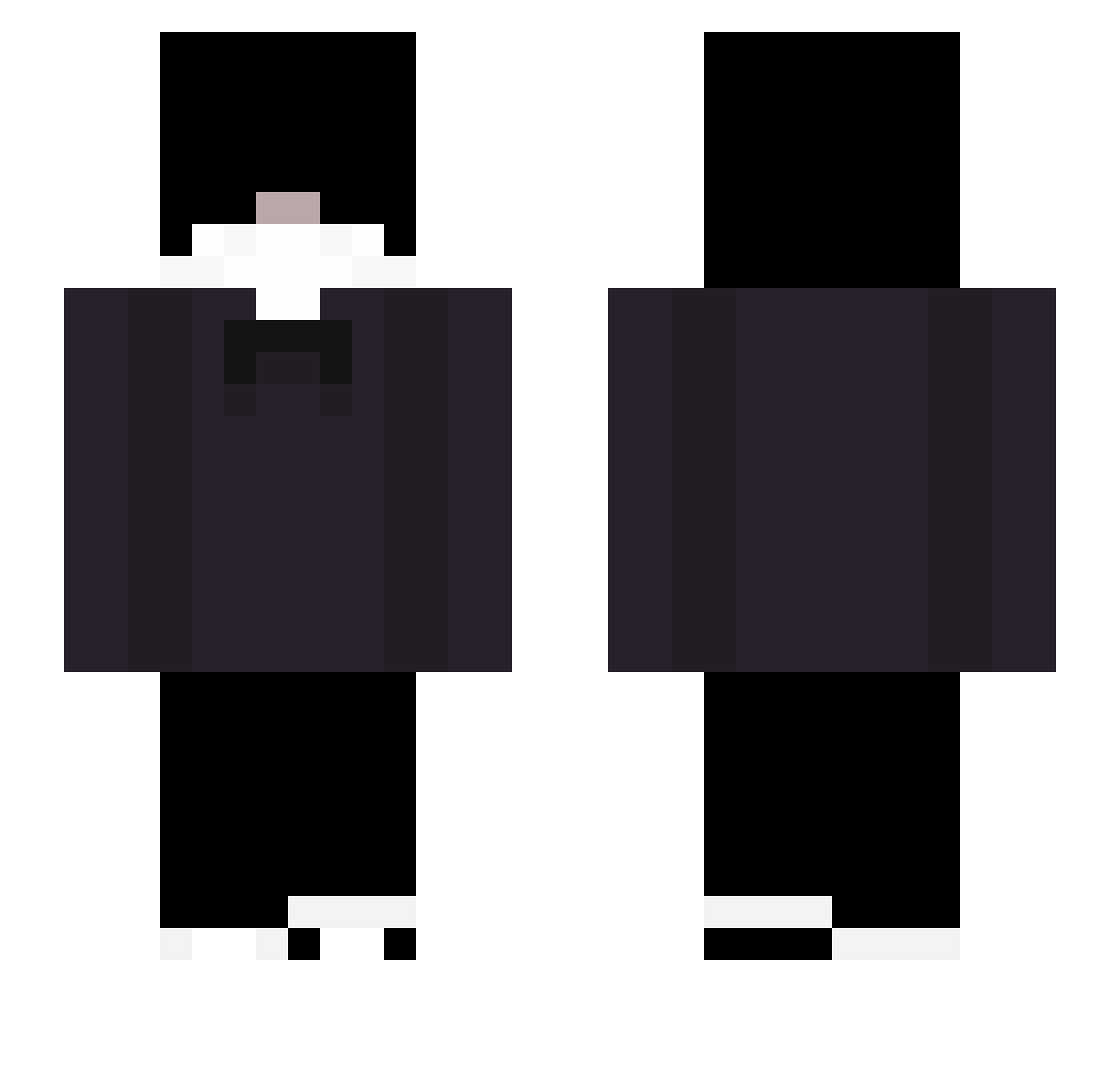 spales Minecraft skin, front and back view