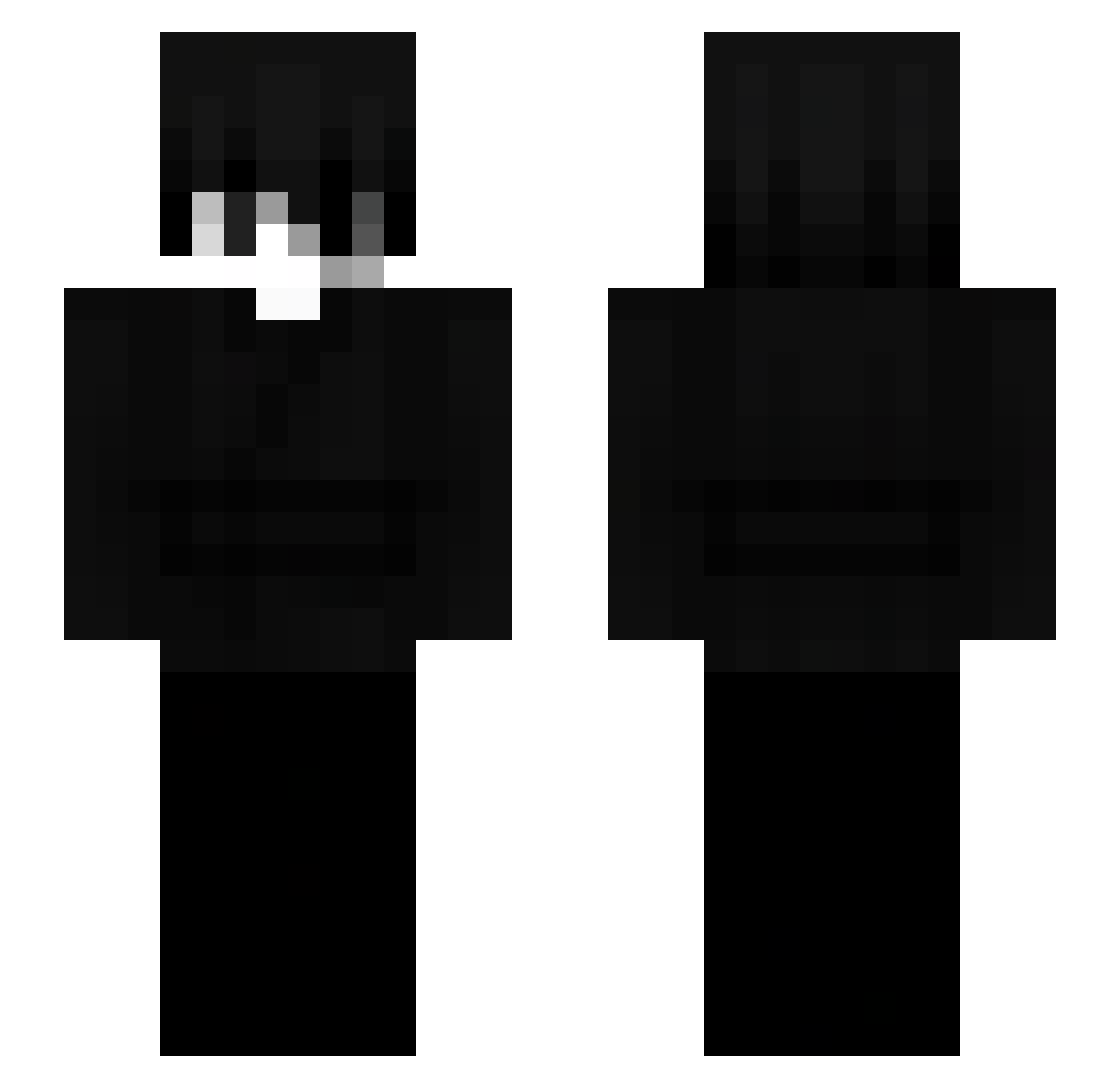 Sarlikas Minecraft skin, front and back view