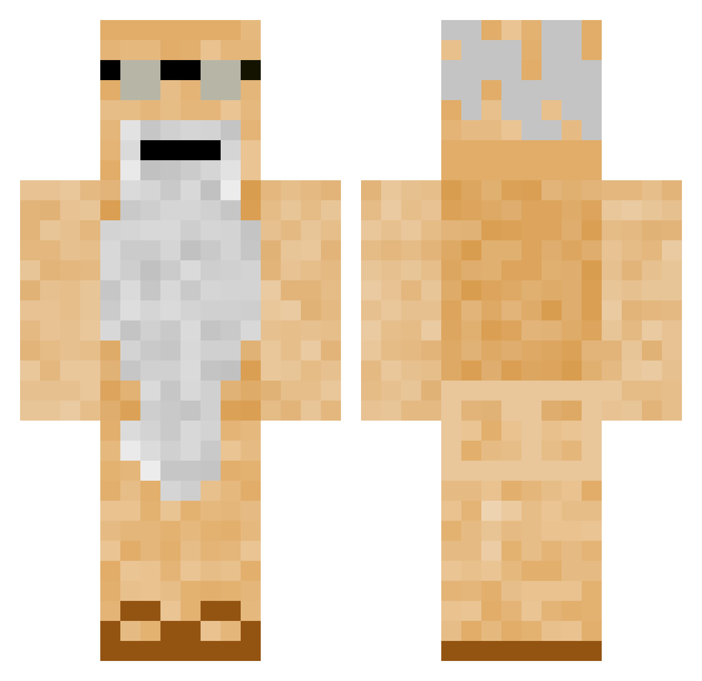 LAKUPEKKA1 Minecraft skin, front and back view