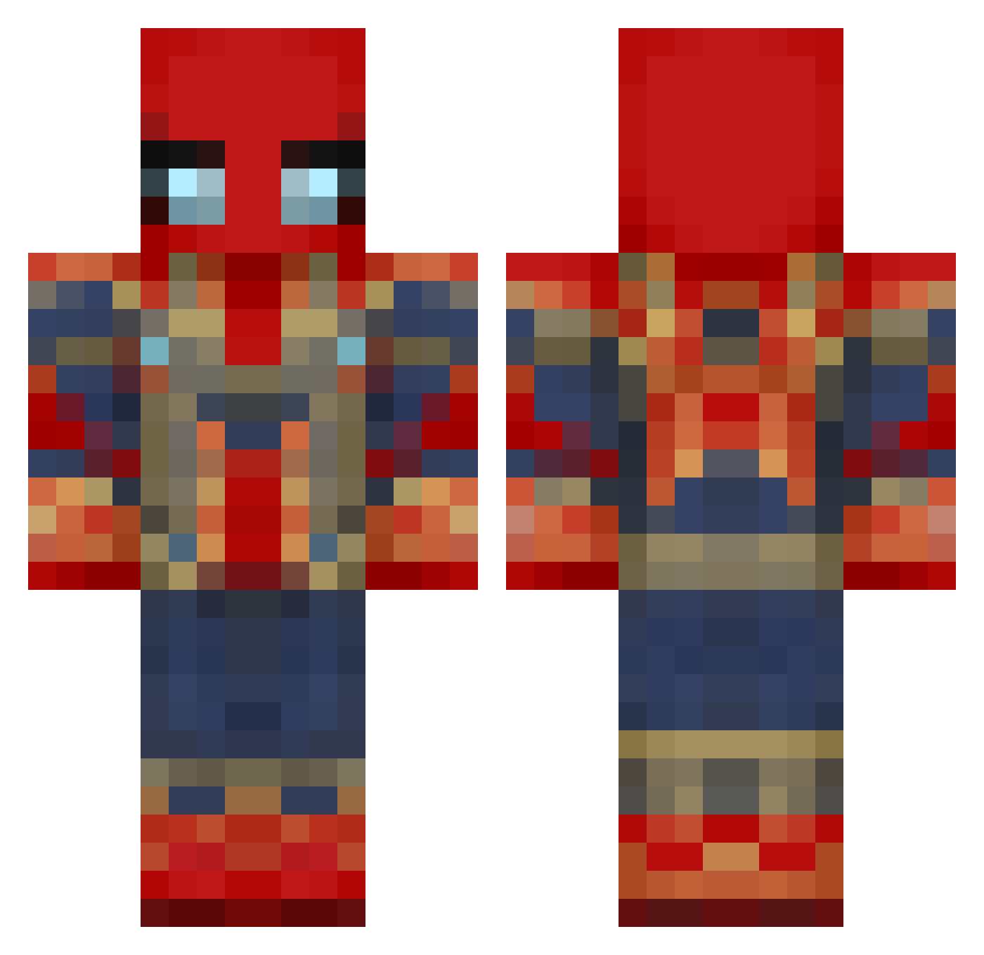 DrukaraUros Minecraft skin, front and back view