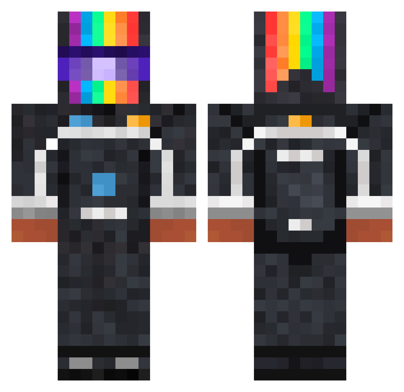 Joey__J Minecraft skin, front and back view
