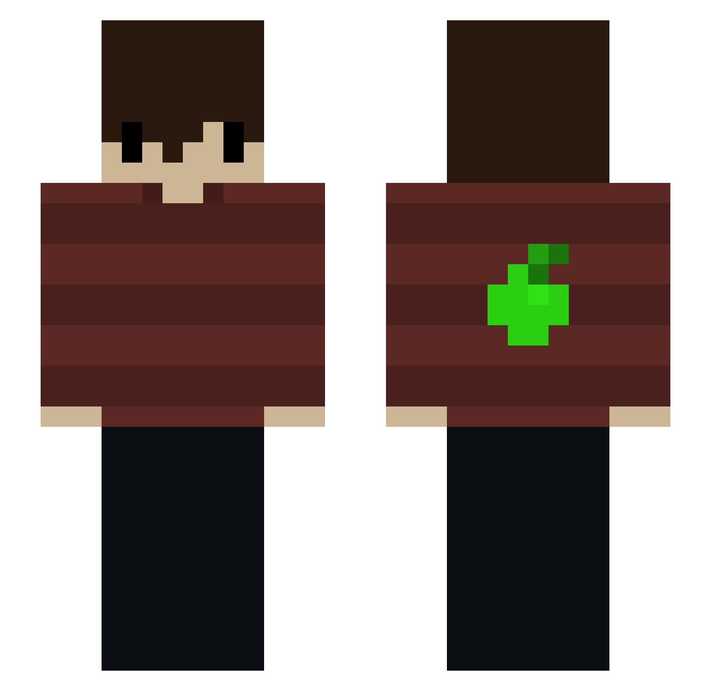 Supreme_209 Minecraft skin, front and back view