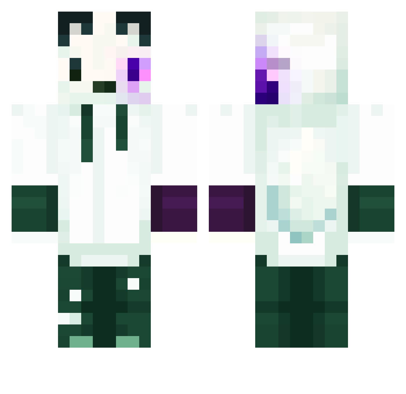 6Asik9 Minecraft skin, front and back view