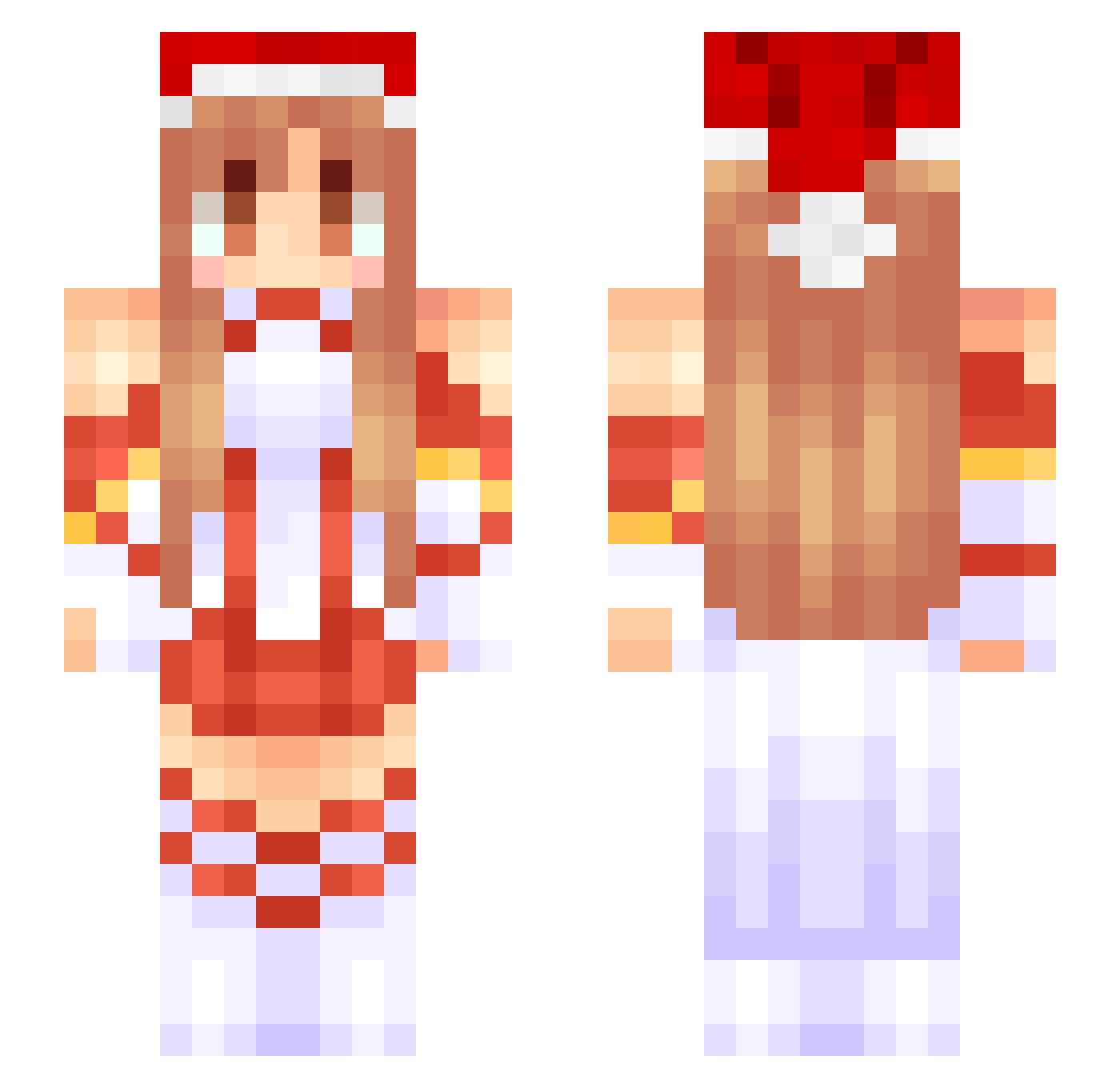 marissa88 Minecraft skin, front and back view