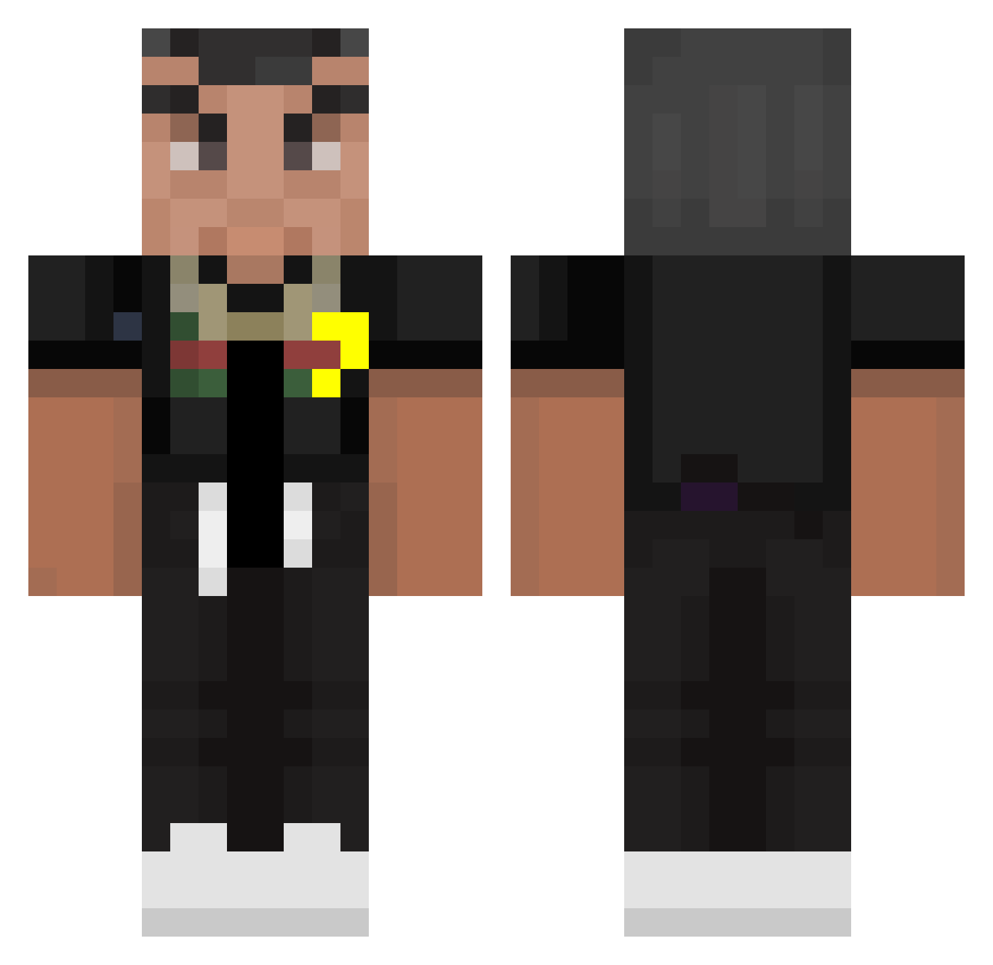 tapitaz Minecraft skin, front and back view