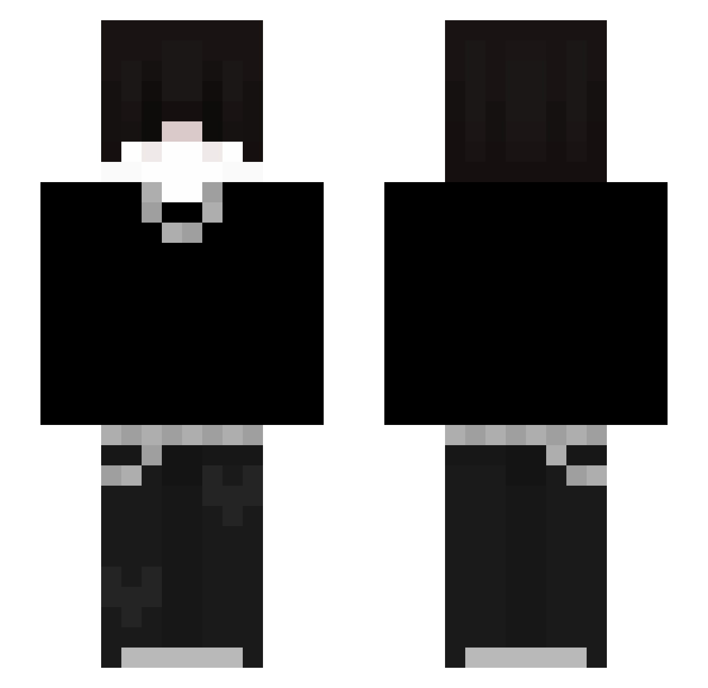 _Icebing_ Minecraft skin, front and back view