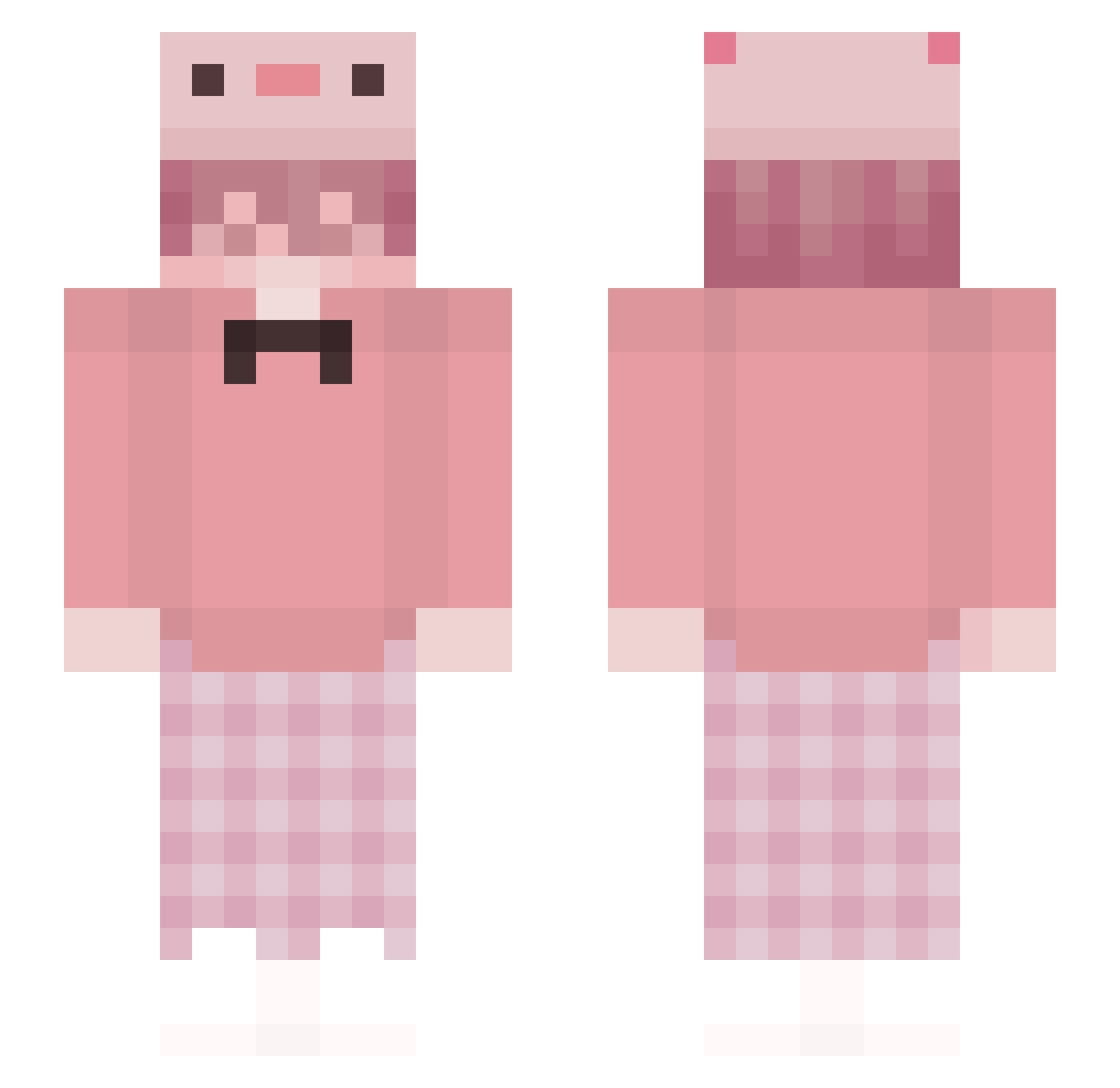 qwiofdjh Minecraft skin, front and back view