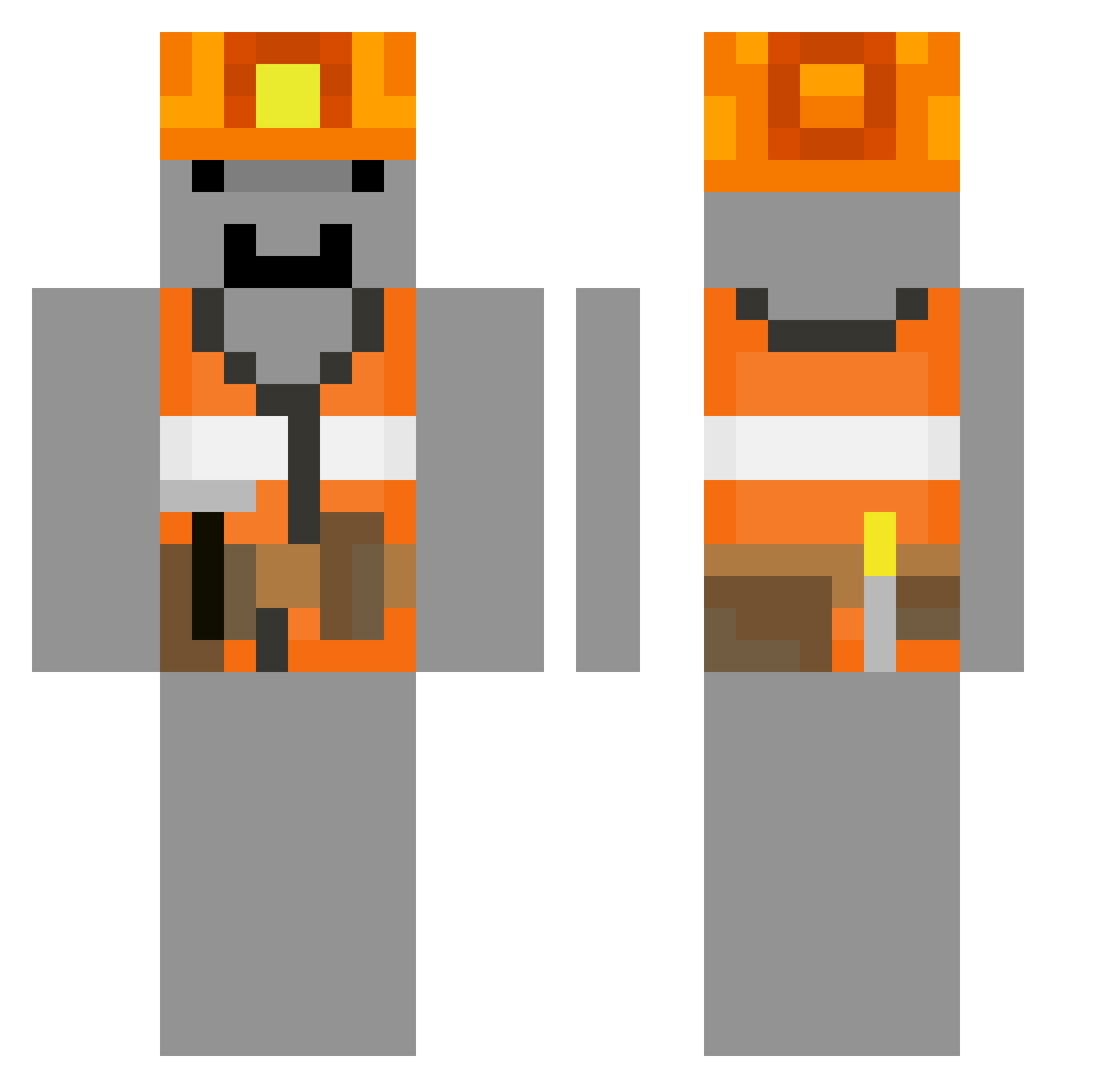 FrogCheese22 Minecraft skin, front and back view