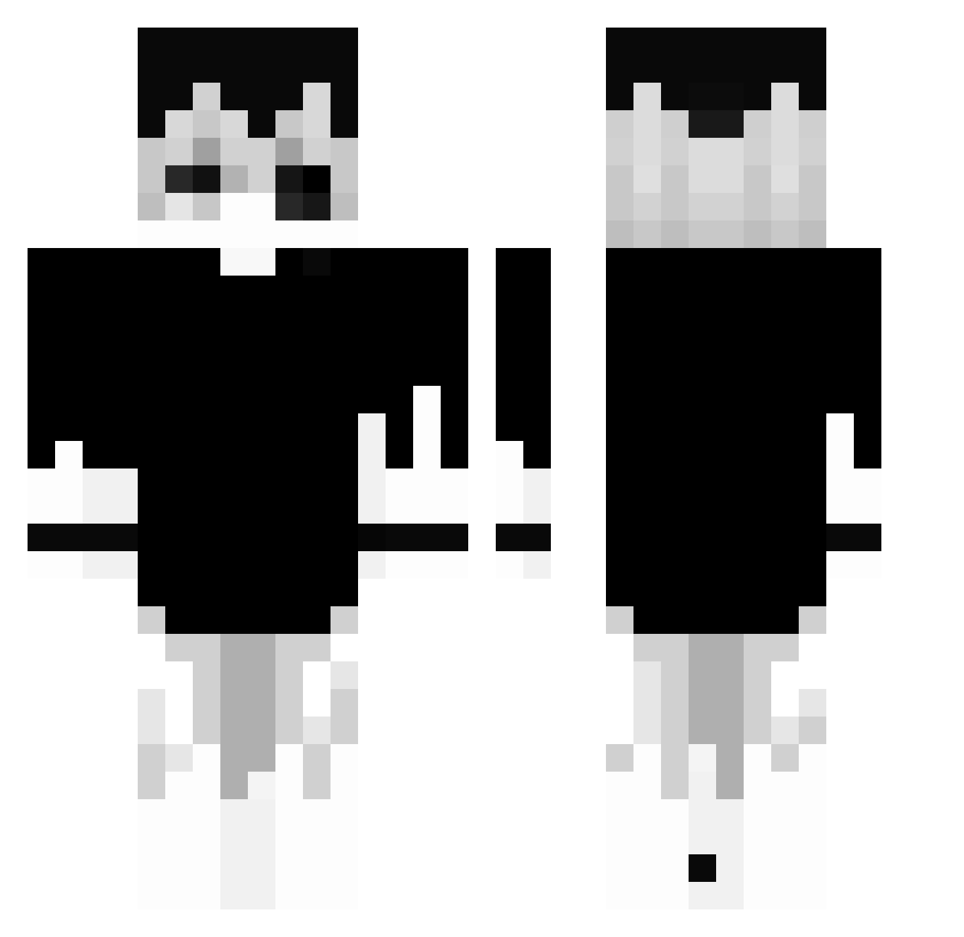 P4x_ Minecraft skin, front and back view