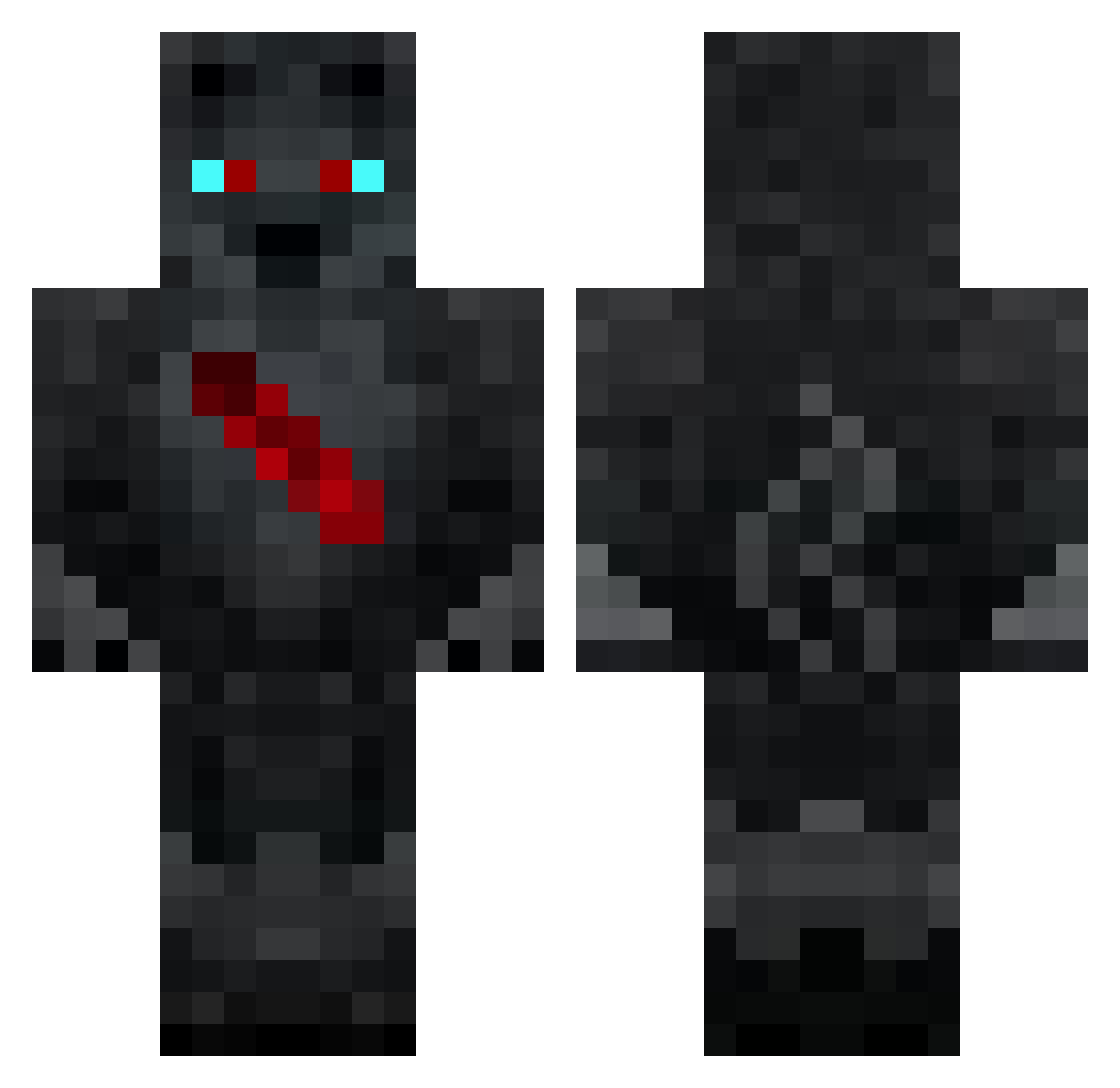 Adaresonly Minecraft skin, front and back view