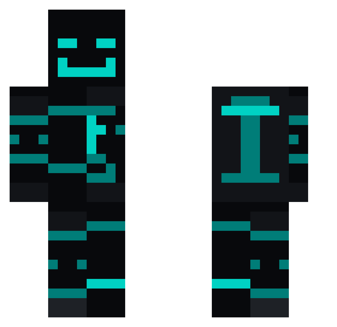 KattaOG Minecraft skin, front and back view