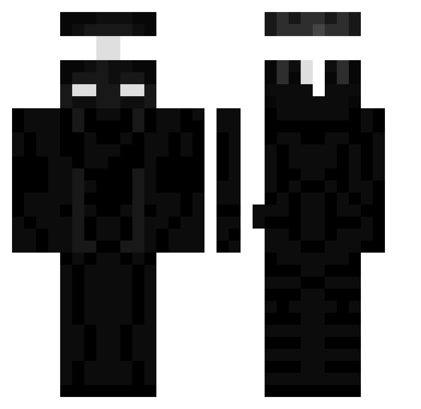 Wesley_2011 Minecraft skin, front and back view