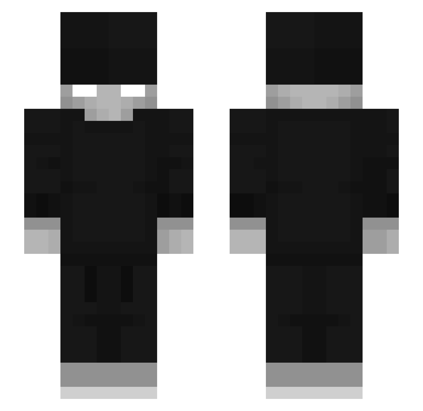 qslow_ Minecraft skin, front and back view