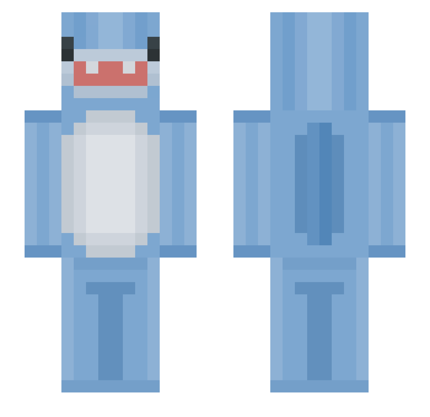 emeu300 Minecraft skin, front and back view
