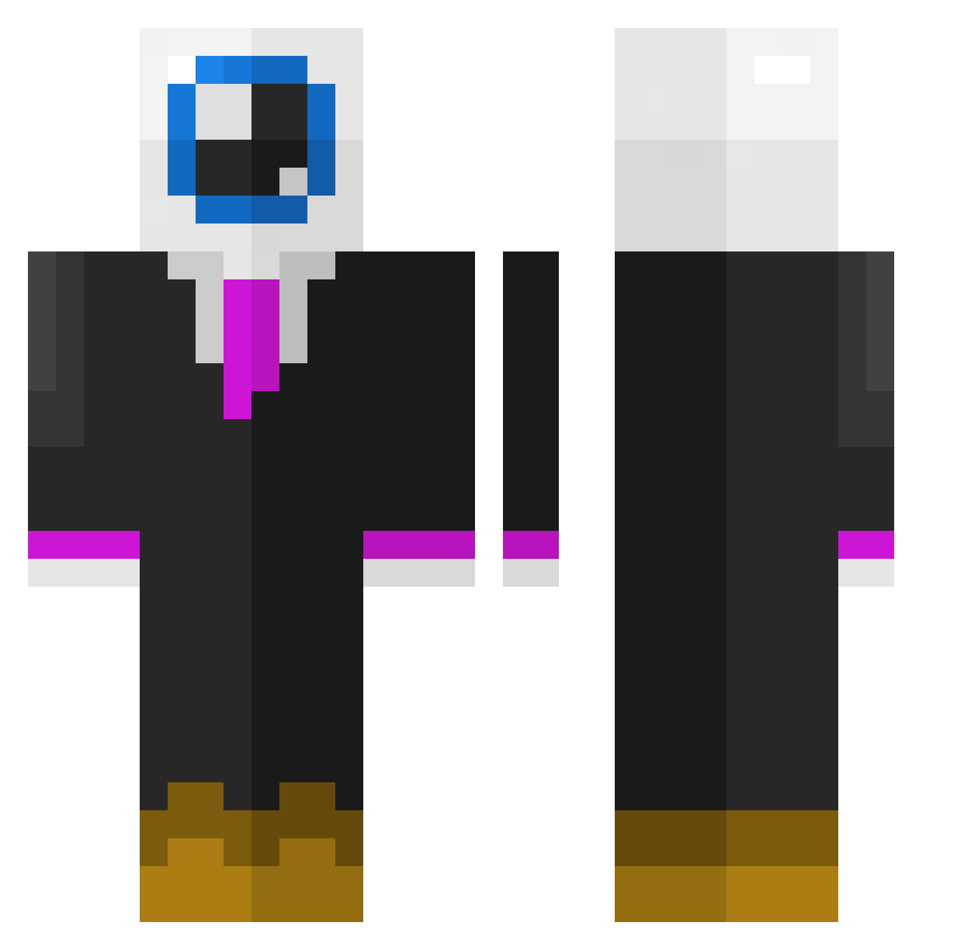 Sumiito Minecraft skin, front and back view