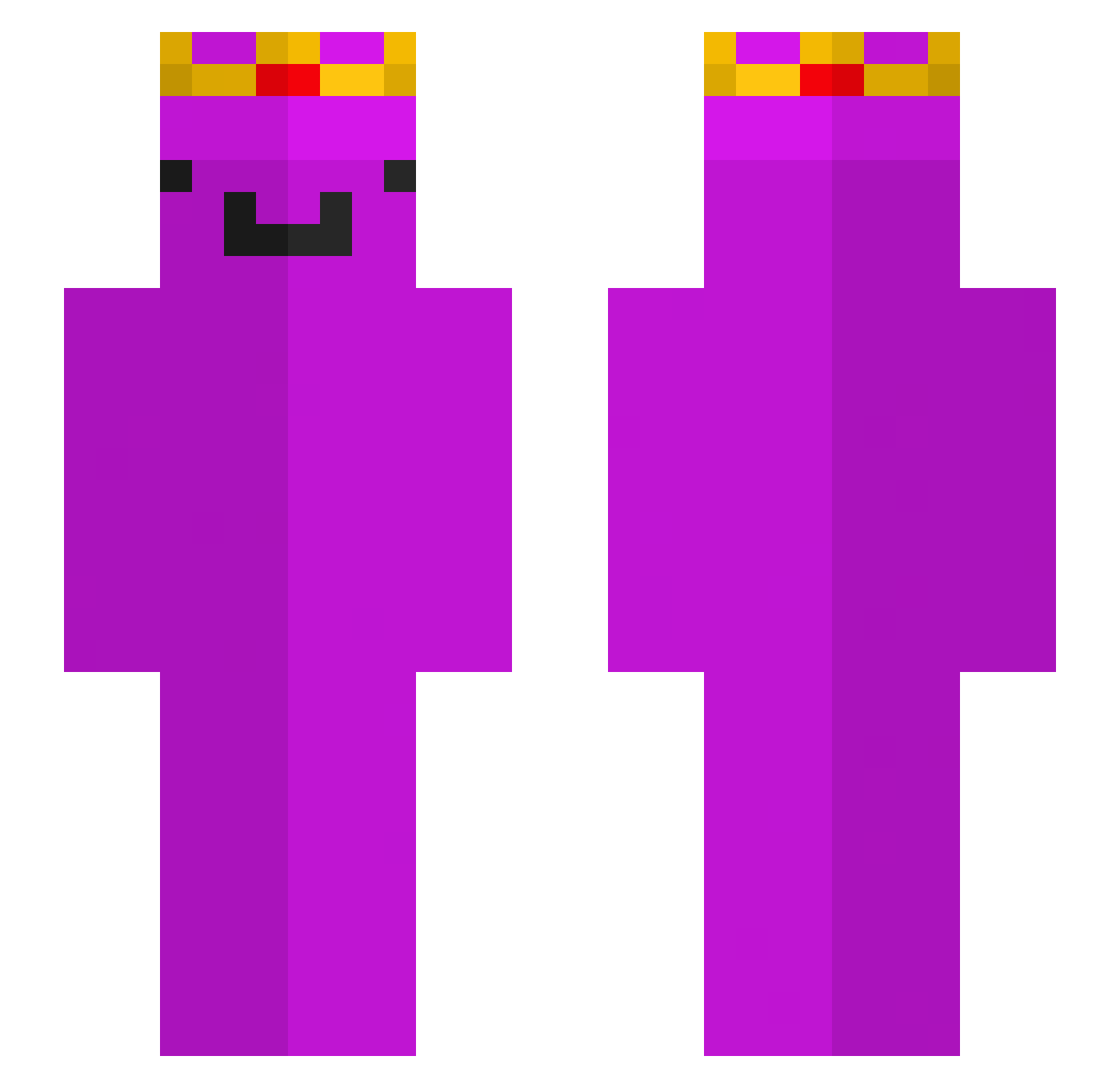 giuli123gigi Minecraft skin, front and back view