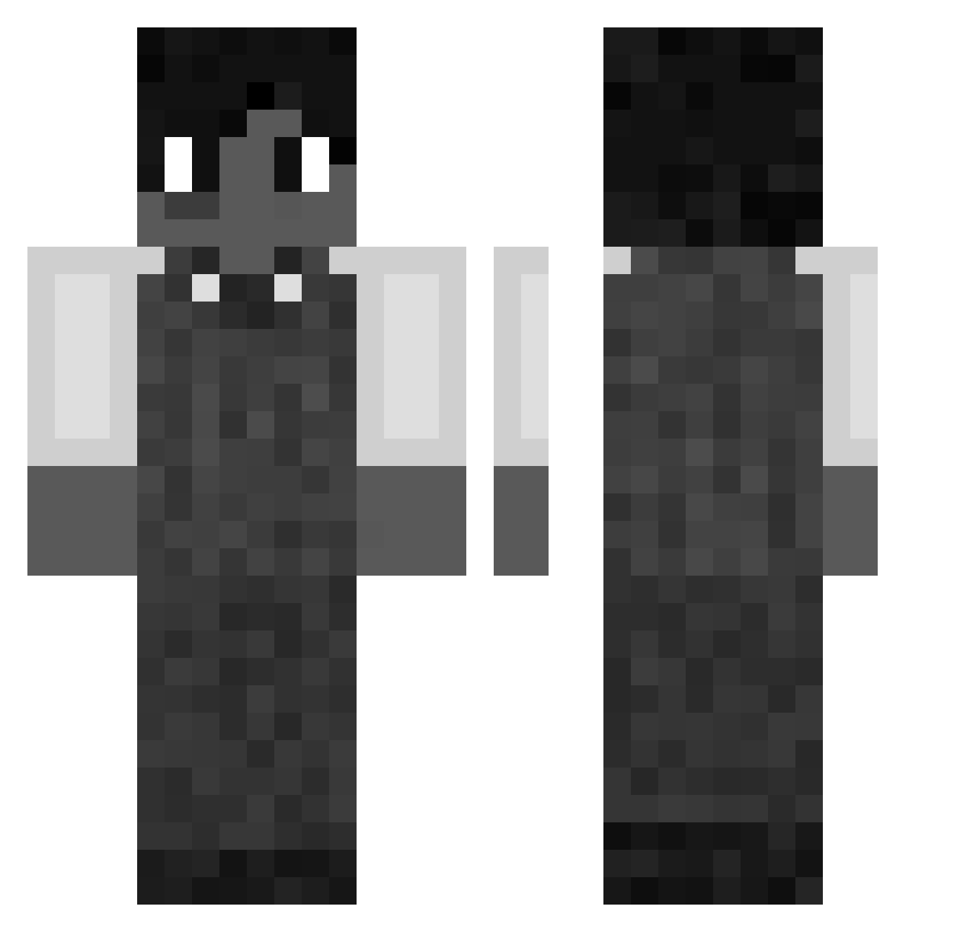 Striker15M Minecraft skin, front and back view