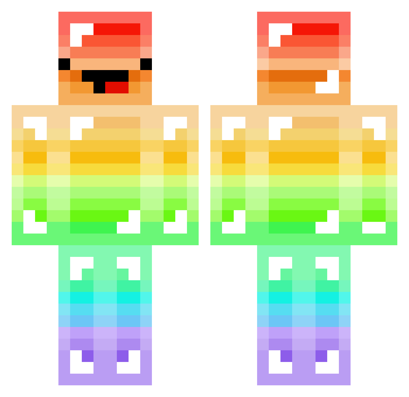 yesssir_cookiee Minecraft skin, front and back view