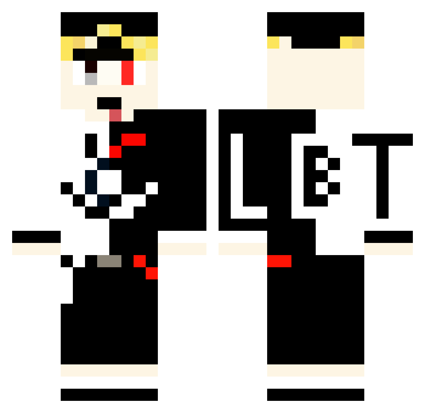 Lbt_yume Minecraft skin, front and back view