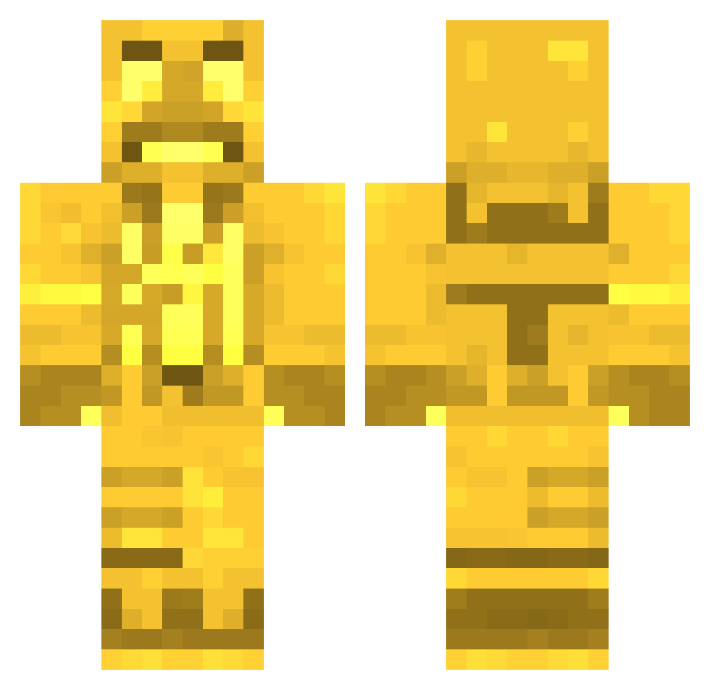 MarevaloYT Minecraft skin, front and back view