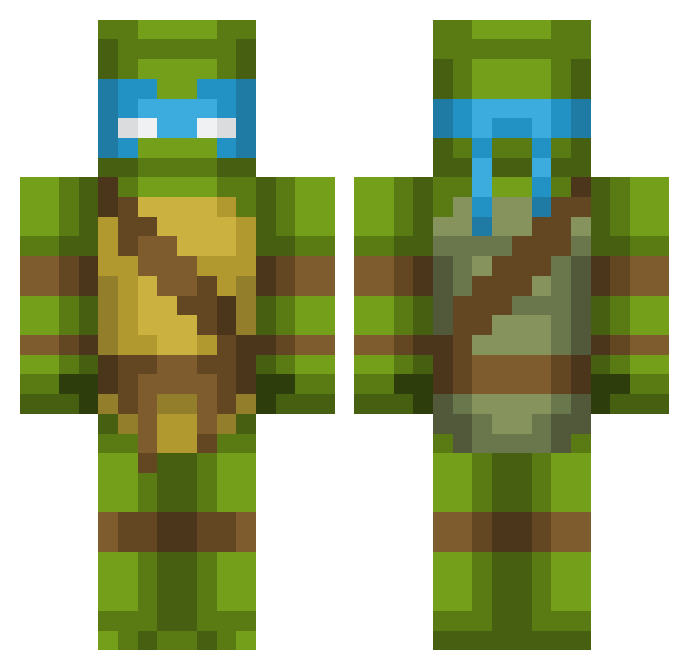 harrygoch Minecraft skin, front and back view