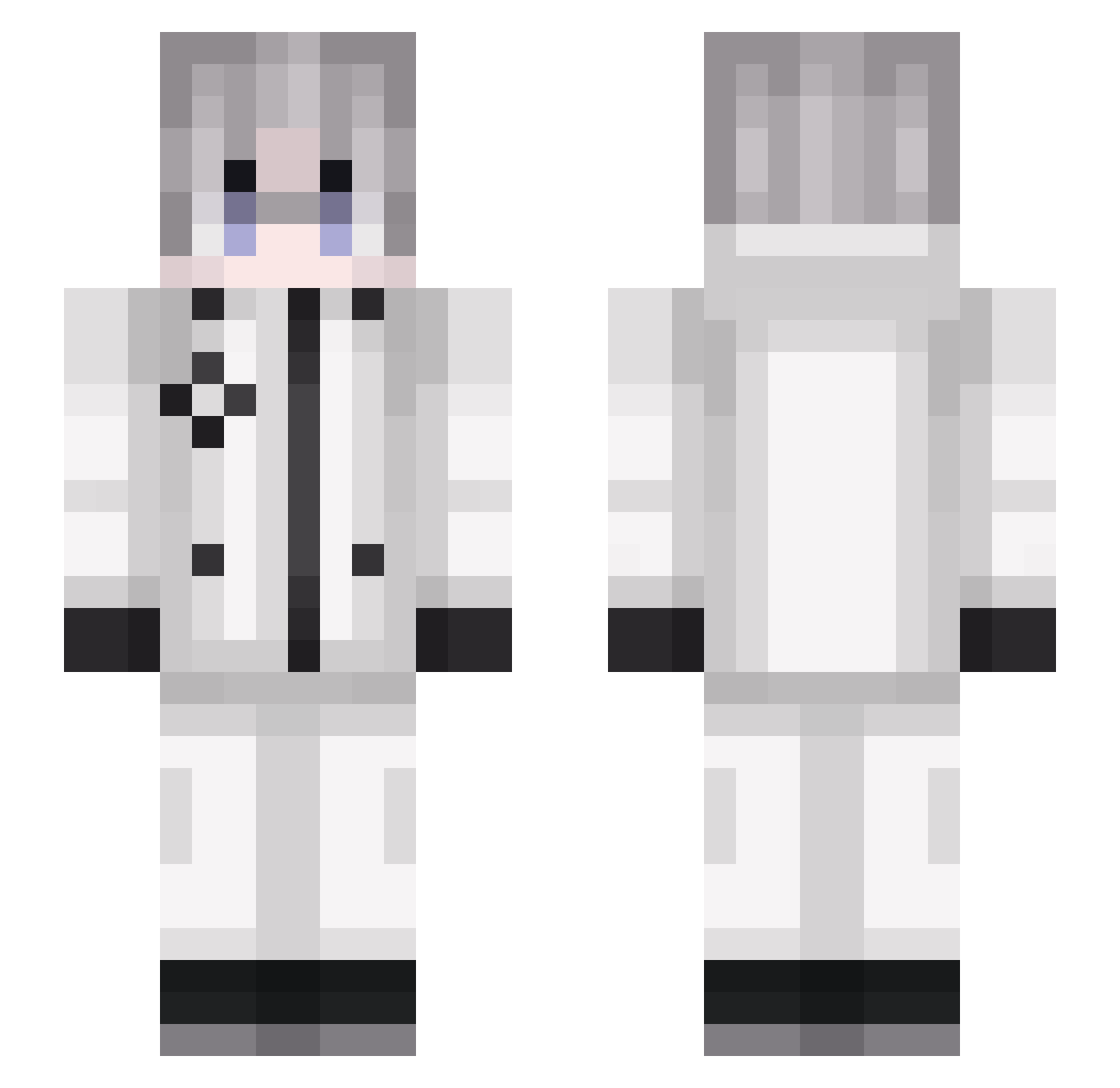 divinedragons Minecraft skin, front and back view