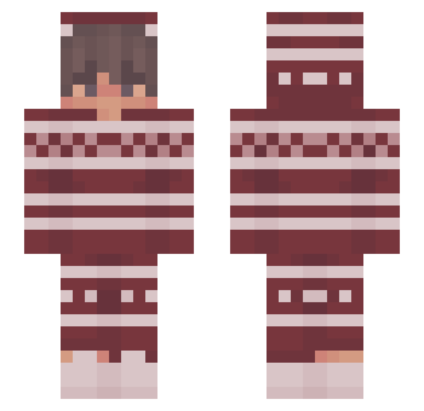 SzymonHolownia Minecraft skin, front and back view