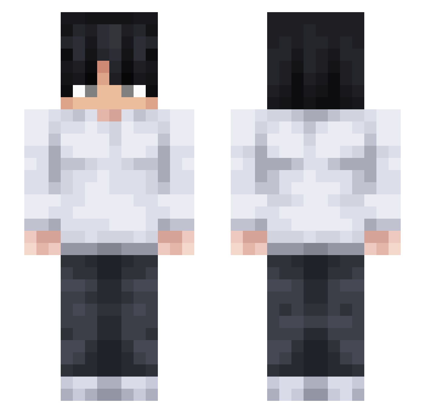 Giorgina Minecraft skin, front and back view