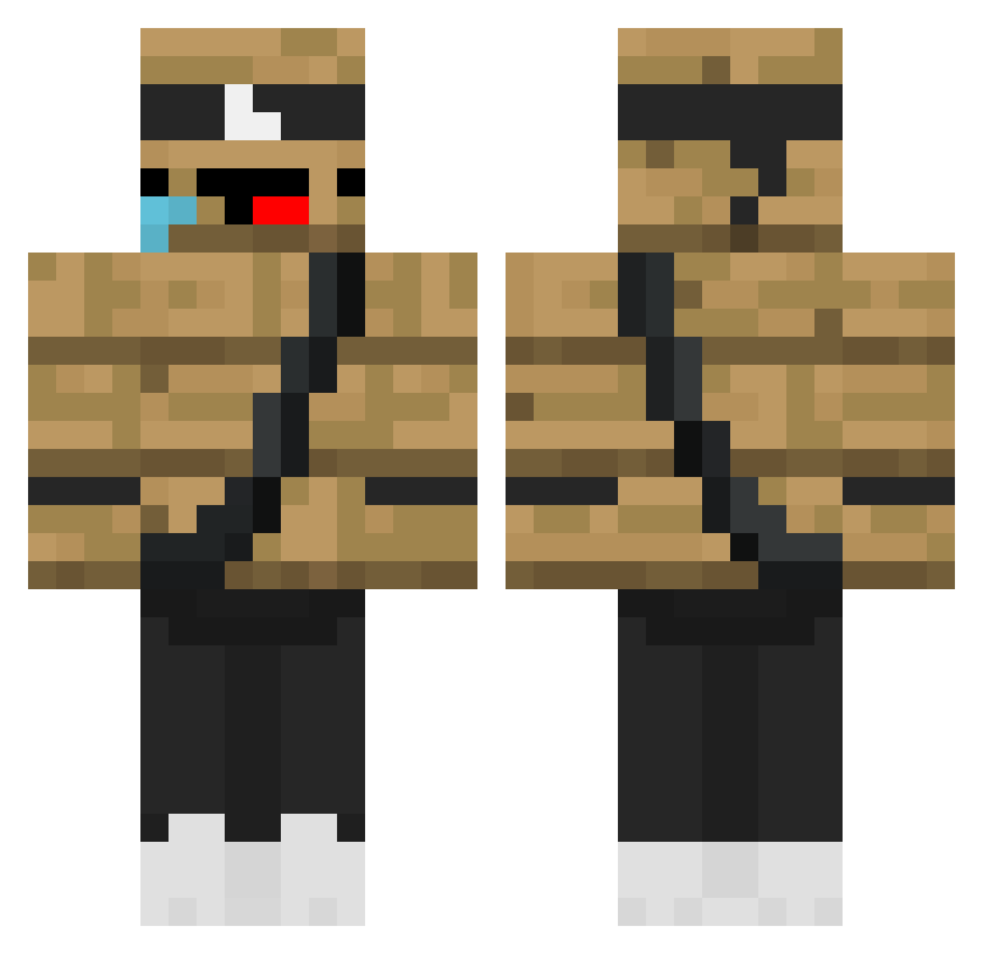 pablinlindao Minecraft skin, front and back view