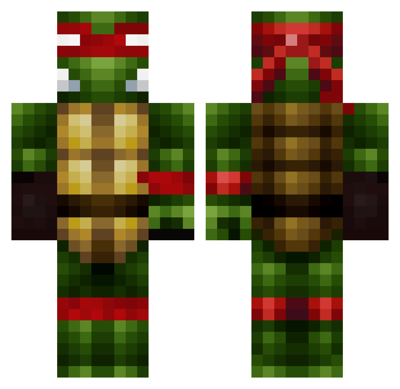 Itz_swanzi2 Minecraft skin, front and back view