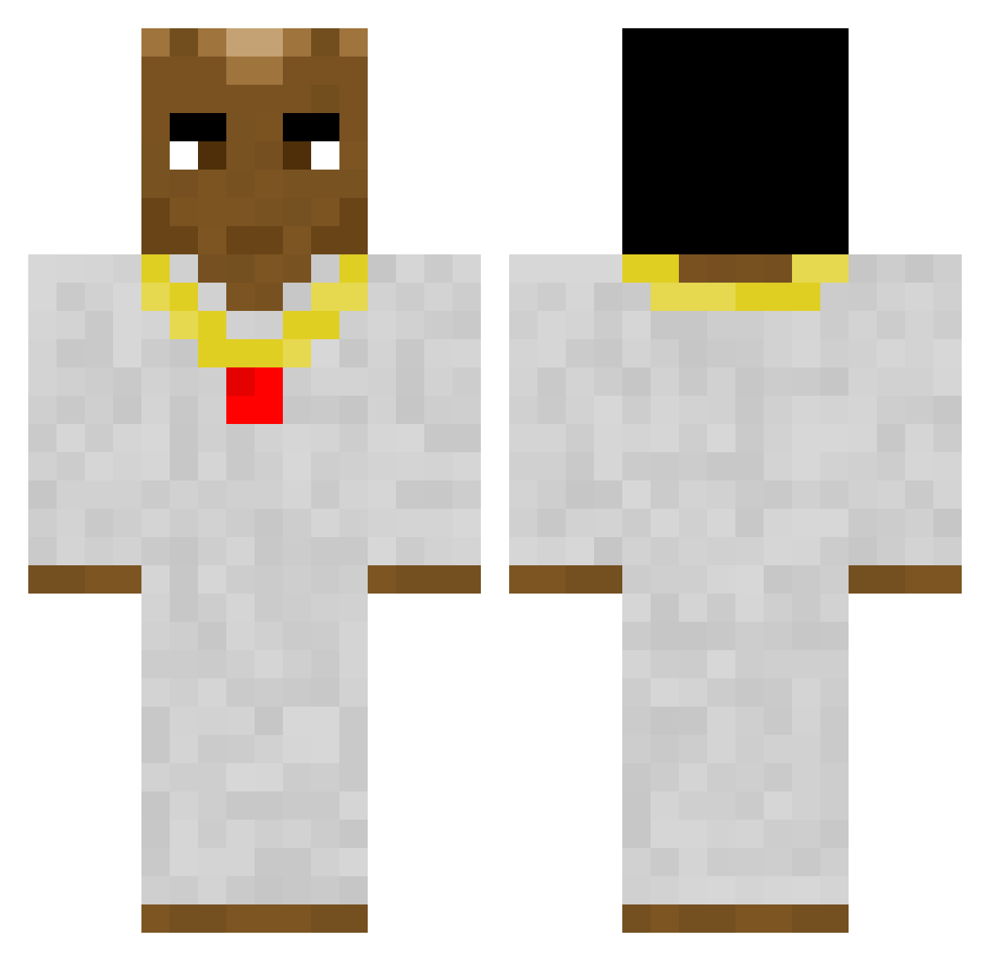 Blood1713 Minecraft skin, front and back view
