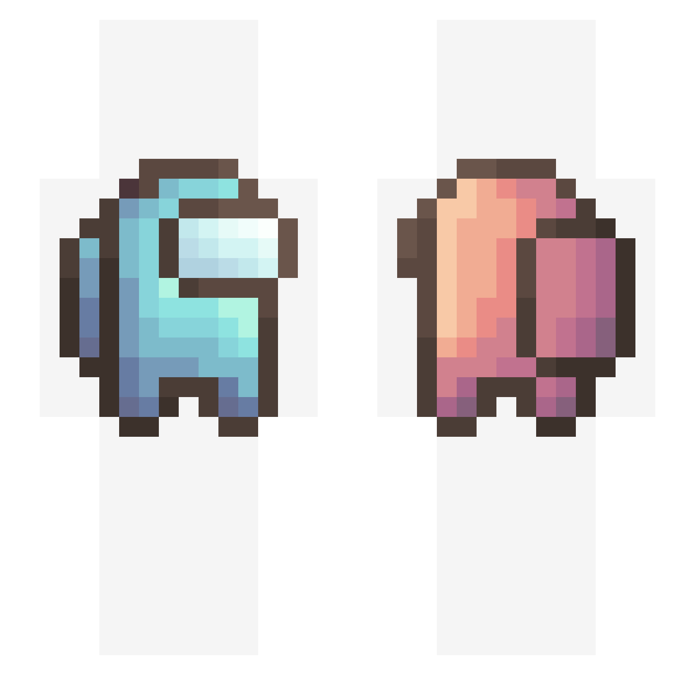 Tda7294 Minecraft skin, front and back view