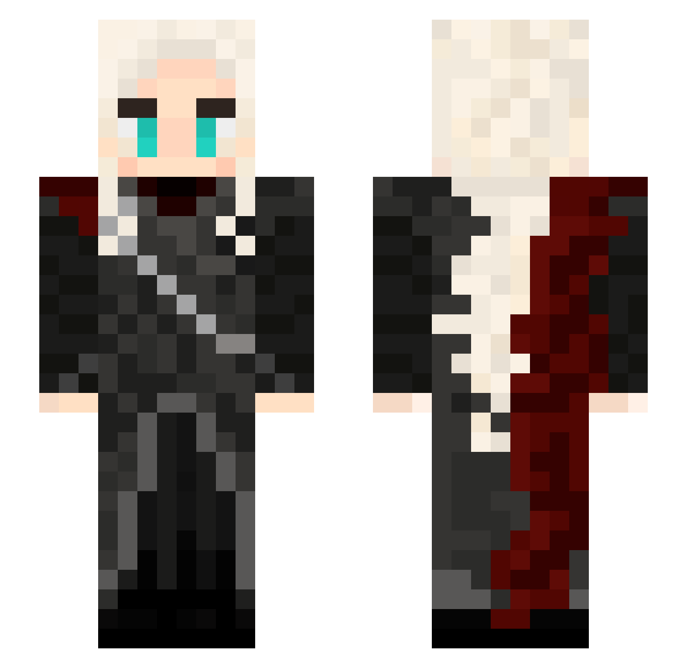 natix_bombatix Minecraft skin, front and back view