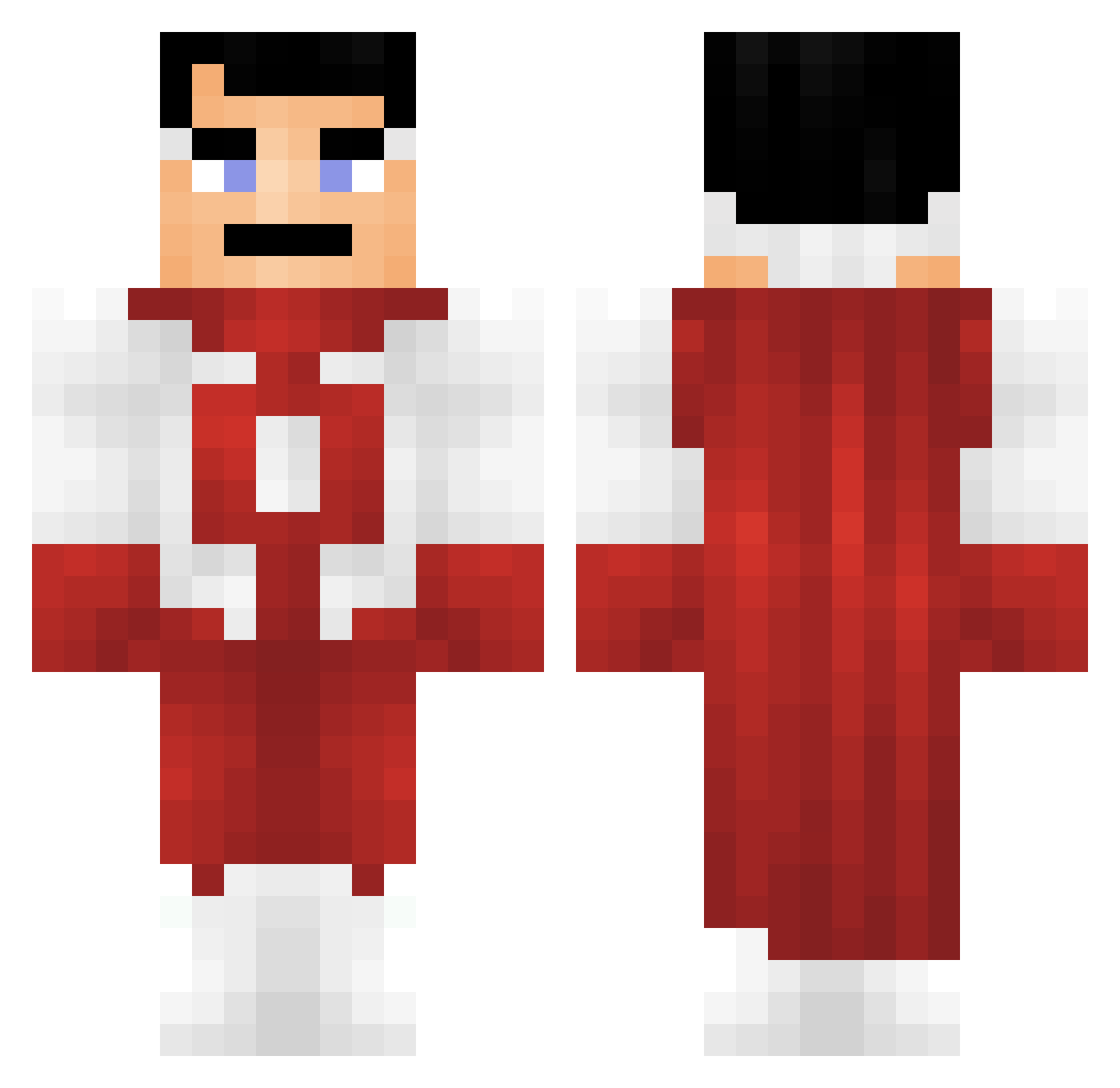 YAGUOS Minecraft skin, front and back view