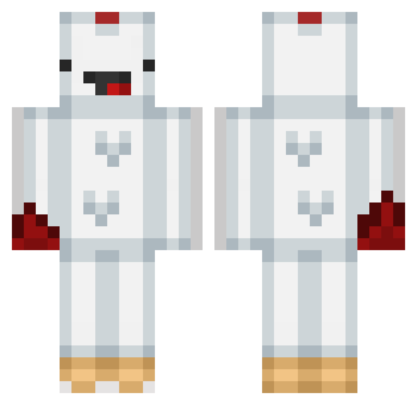 Termers Minecraft skin, front and back view