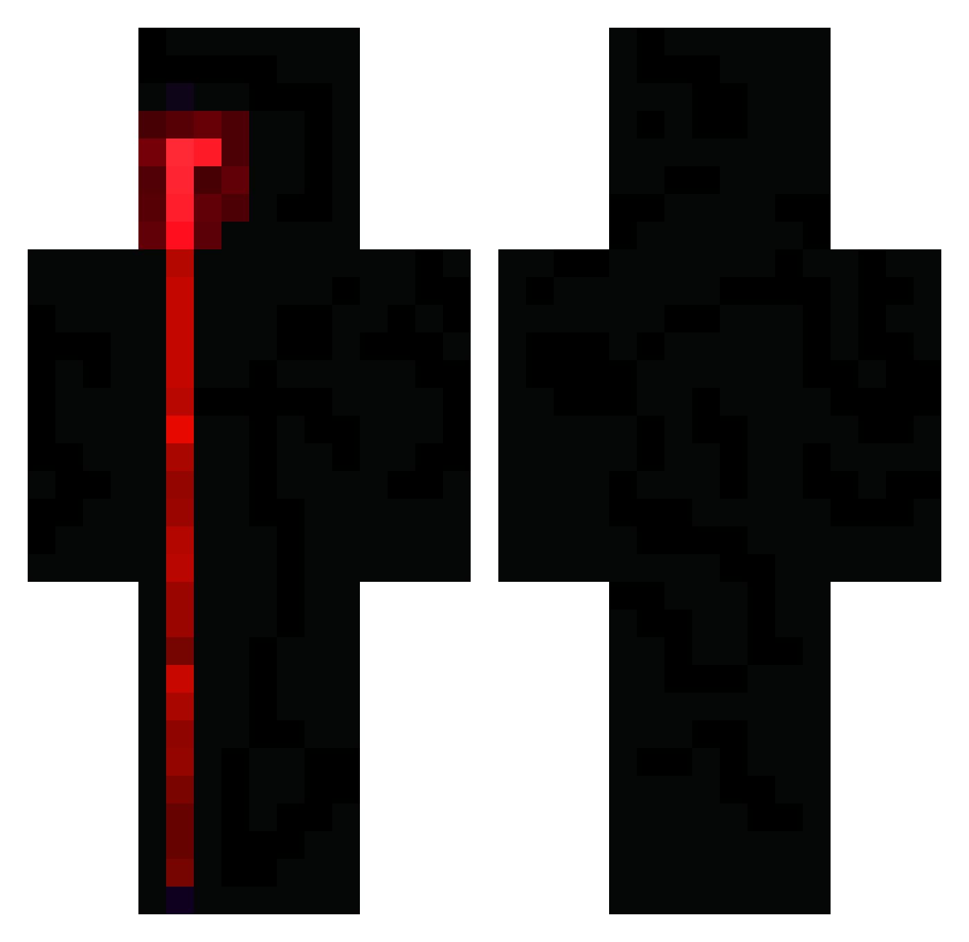 Err0r_XD Minecraft skin, front and back view