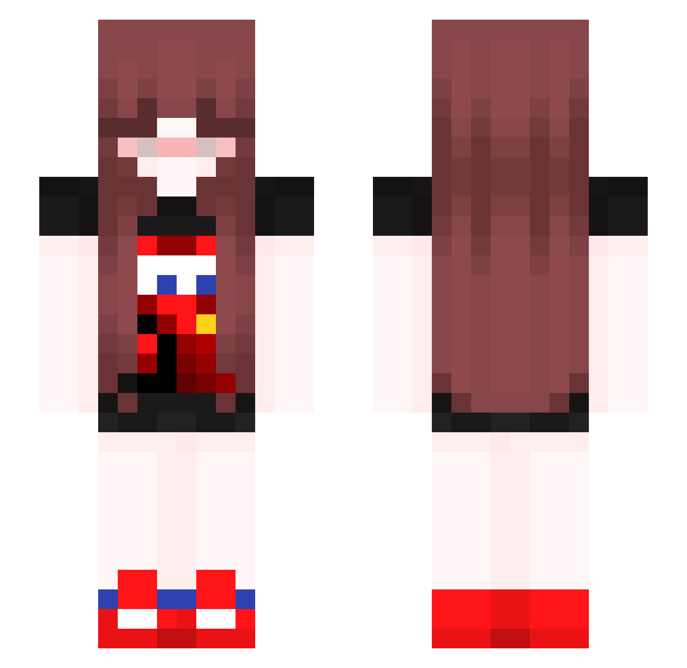 kylyp Minecraft skin, front and back view