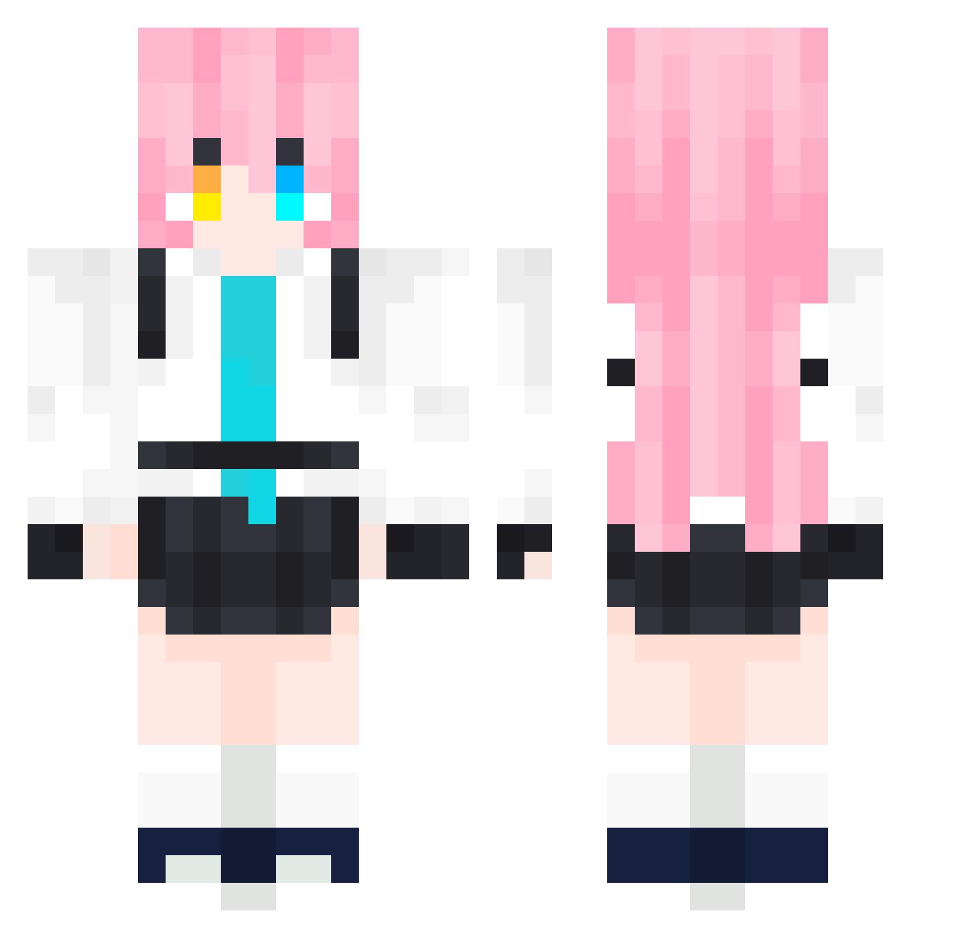 TXZQ_ZTZ99A Minecraft skin, front and back view