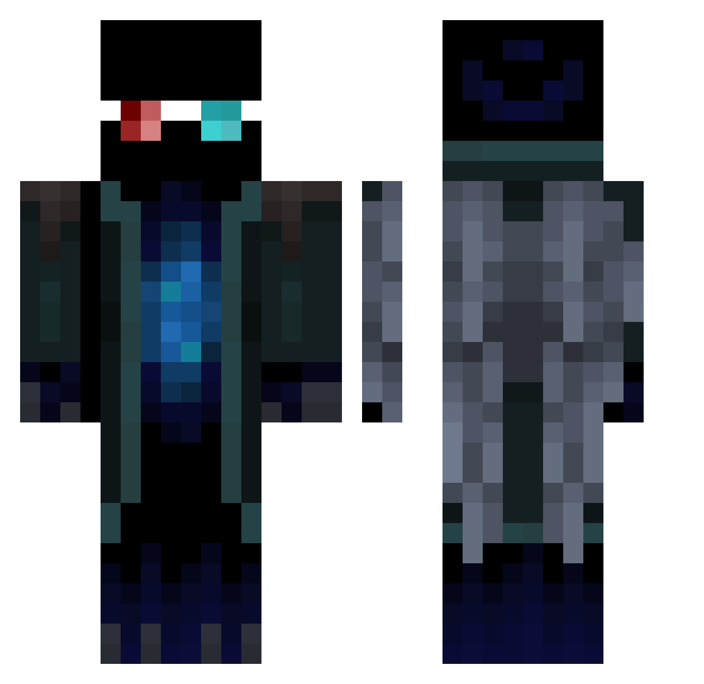 1Brownie Minecraft skin, front and back view