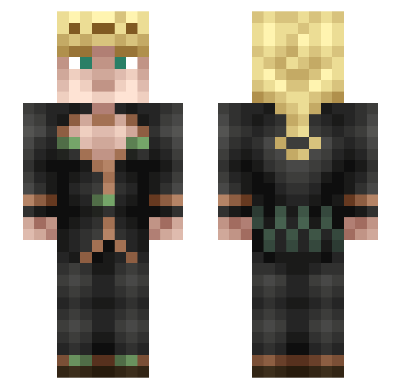 inakimorales Minecraft skin, front and back view